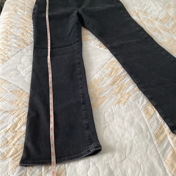 NWT NYDJ black jeans 12-16 Pull on Slim Boot Cut - Picture 5 of 13